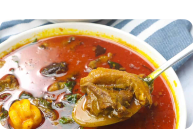 Palm nut soup